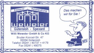 Zimmerer Nordrhein-Westfalen: Willi Weweler GmbH u. Co. KG