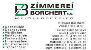 Zimmerer Nordrhein-Westfalen: Zimmerei Borchert   
